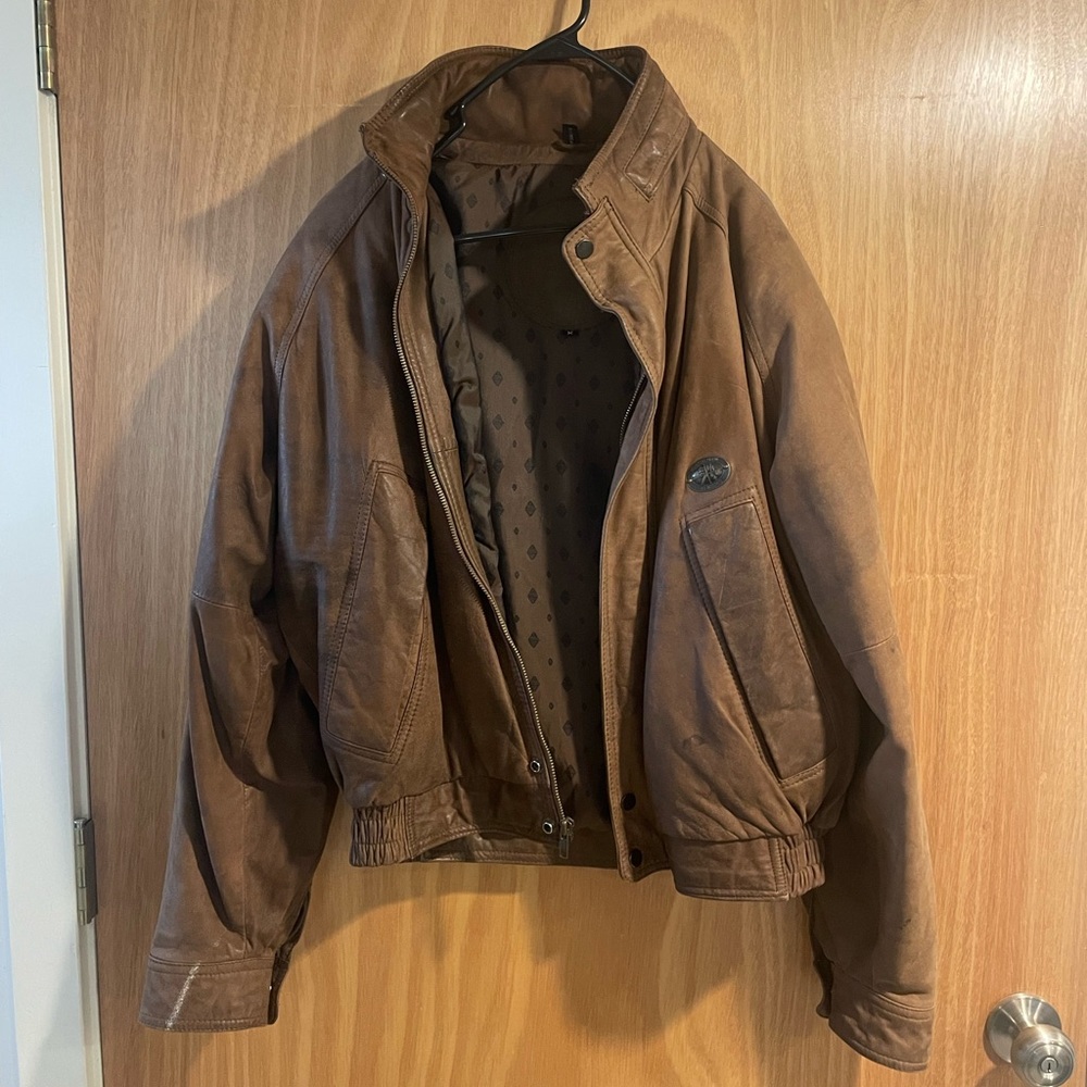 Genuine Hunting Horn Classic Vintage Leather Jacket